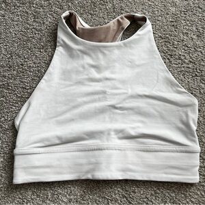 Lululemon high neck sports bra white size 8 medium